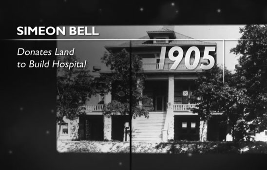 1905 Simeon Bell Donates Land to Build Hospital